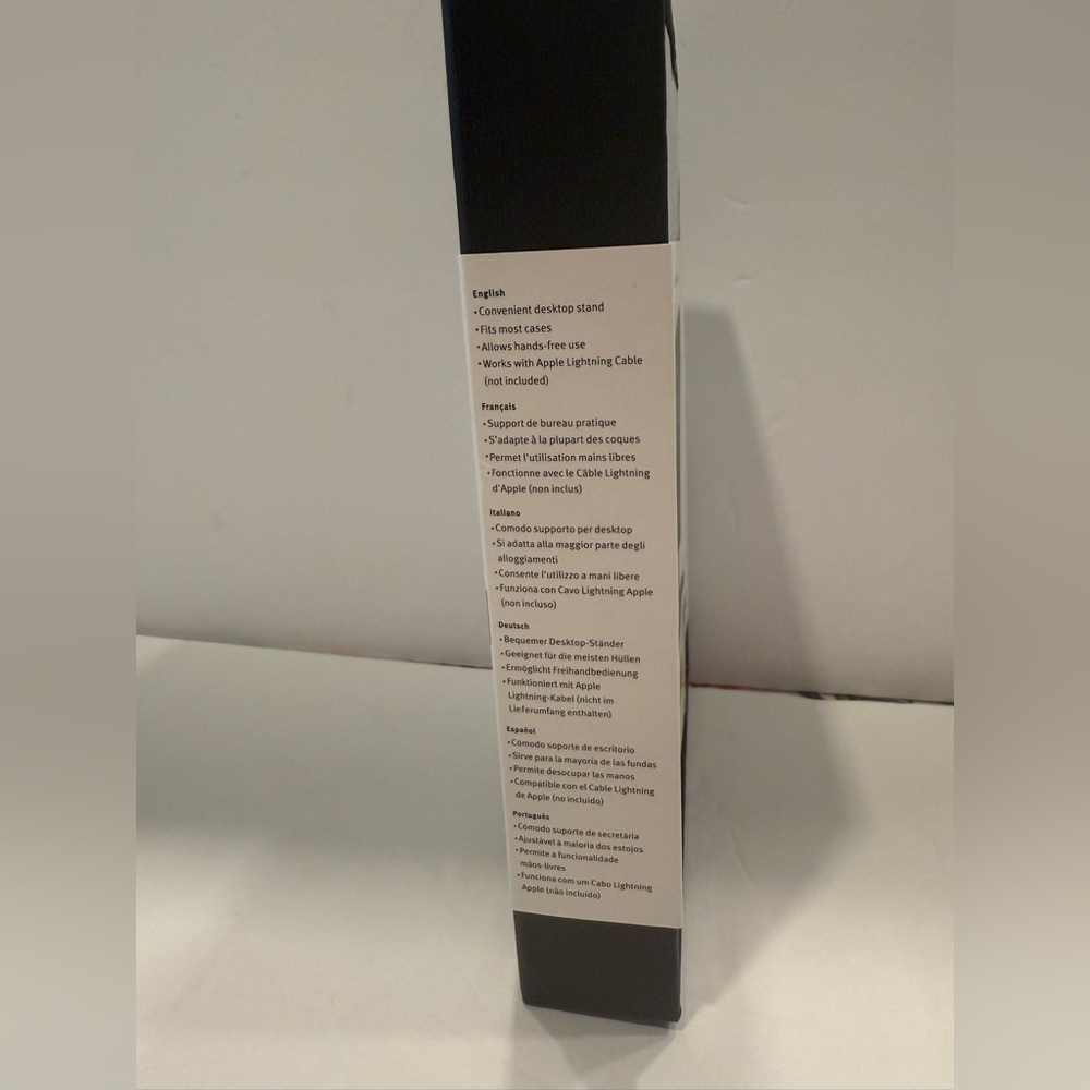 Twelve South HiRise Black Lightning Desktop Stand for iPhone and iPad - Picture 3 of 4